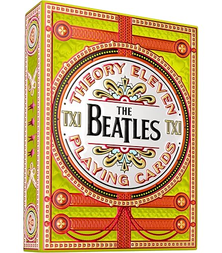 theory11 The Beatles Premium Playing Cards - Blue Deck Officially
